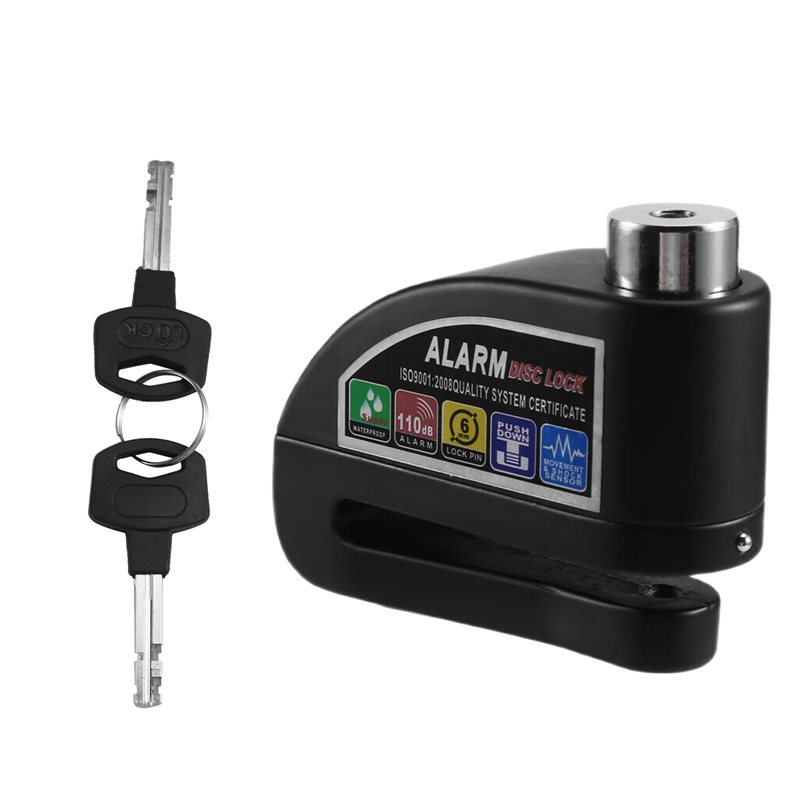 Disc Lock Brake - B92B-ล็อคดิสก์เบรกกันน้ำสำหรับรถจักรยานยนต์ สกู๊ตเตอร์ จักรยาน ป้องกันการโจรกรรม พร้อมสัญญาณเตือนภัย ป้องกันล้อ