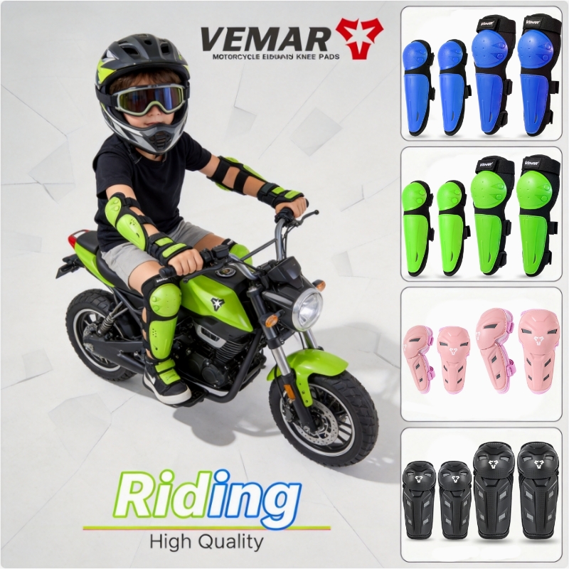 Motorcycle Gear For Sale - ชุดสนับเข่าและสนับศอก VEMAR สำหรับเด็ก ขี่มอเตอร์ไซค์ ทนทาน สำหรับเด็กและเยาวชน