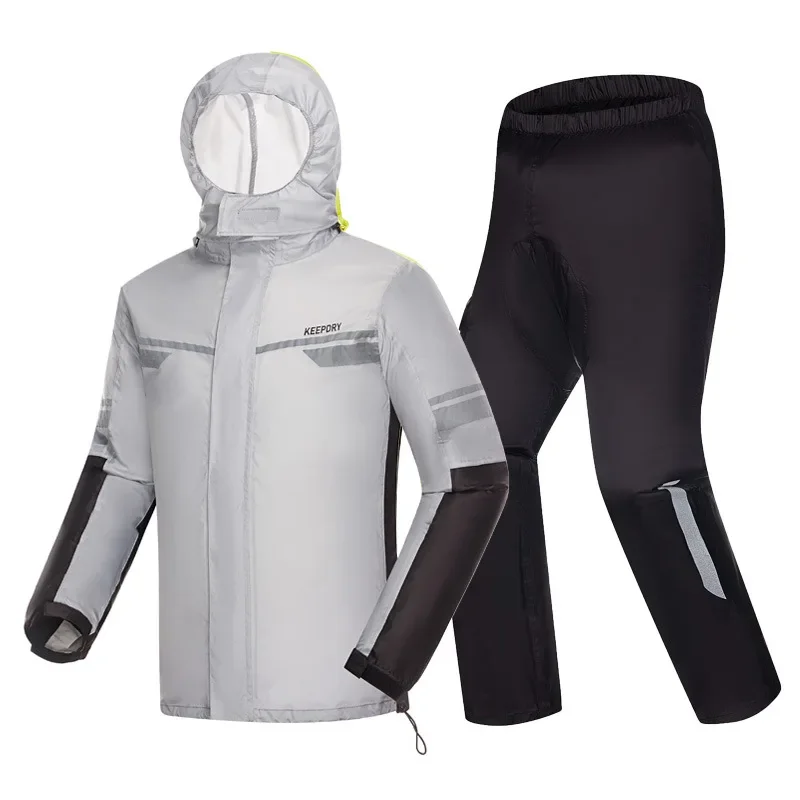 รถจักรยานยนต์แยกเสื้อกันฝนกางเ - Motorcycle Rain Suit บทวิจารณ์และราคา