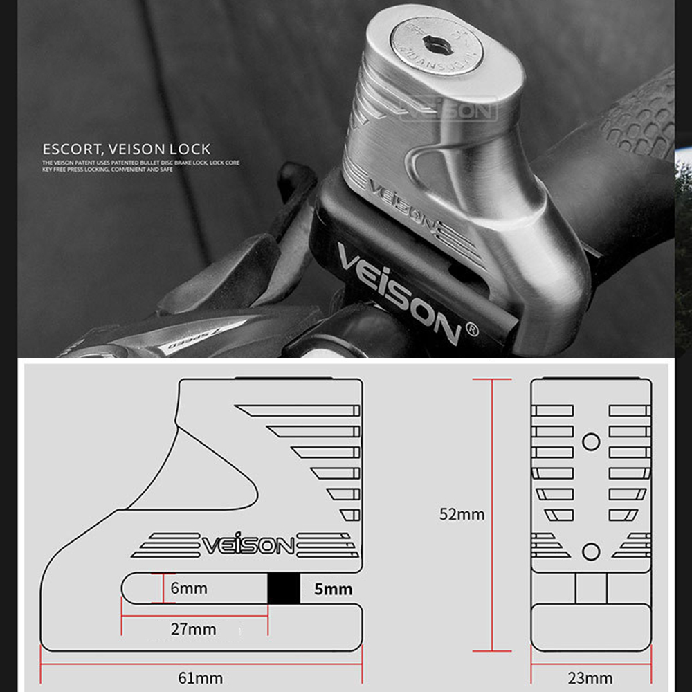 ตัวล็อคดิสก์เบรกมอเตอร์ไซค์ป้อ - Disc Lock Brake บทวิจารณ์และราคา