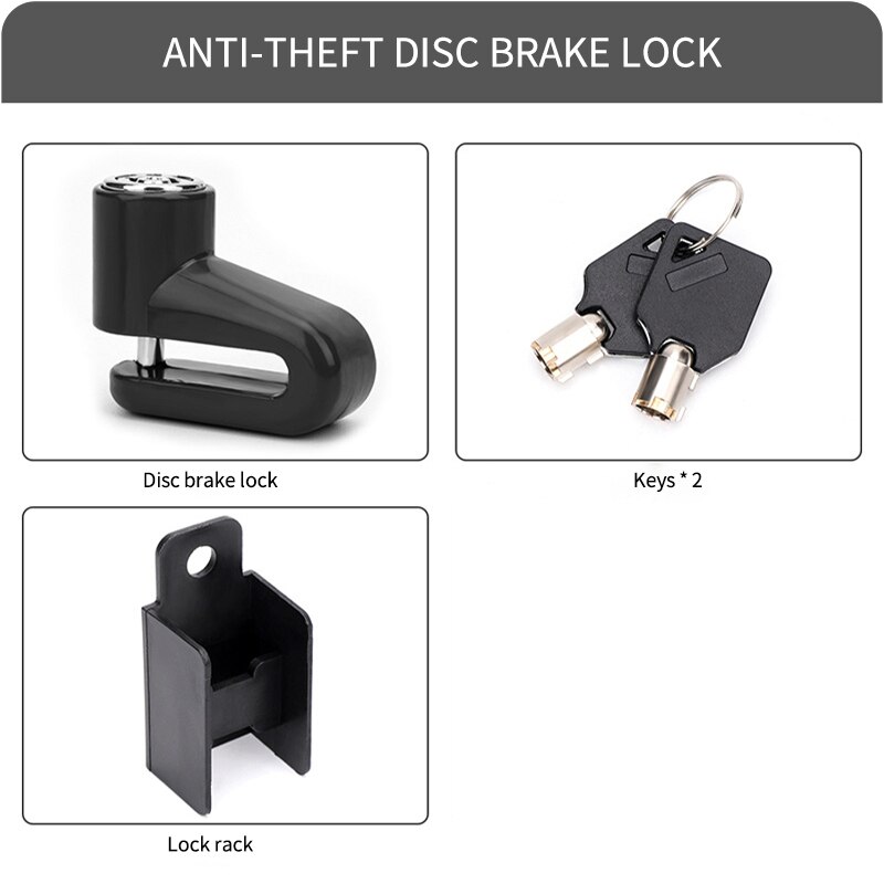 ล็อคดิสก์เบรกรถจักรยานยนต์เหล็ - Disc Lock Brake บทวิจารณ์และราคา