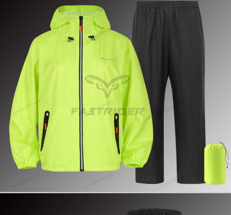 ชุดกันฝนสำหรับฤดูร้อนแบบ unise - Motorcycle Rain Suit บทวิจารณ์และราคา