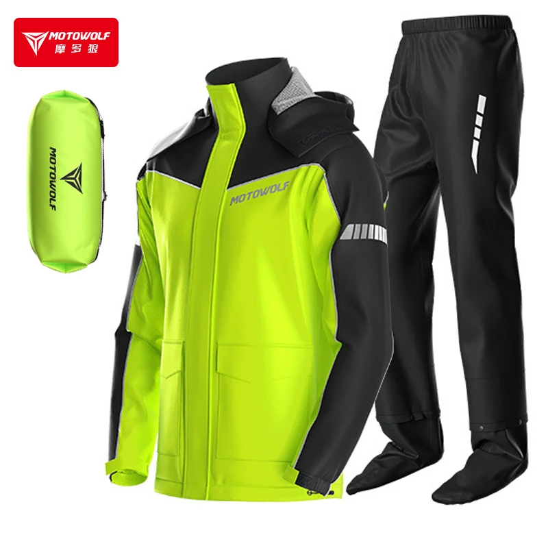ชุดกันฝนสำหรับขี่มอเตอร์ไซค์ M - Motorcycle Rain Suit บทวิจารณ์และราคา