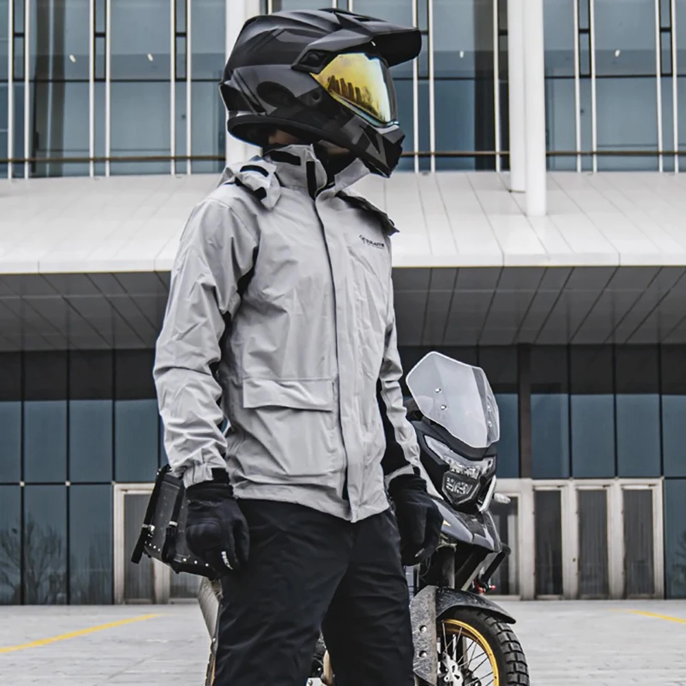 เสื้อกันฝนสำหรับกันน้ำสำหรับผู - Motorcycle Rain Suit บทวิจารณ์และราคา